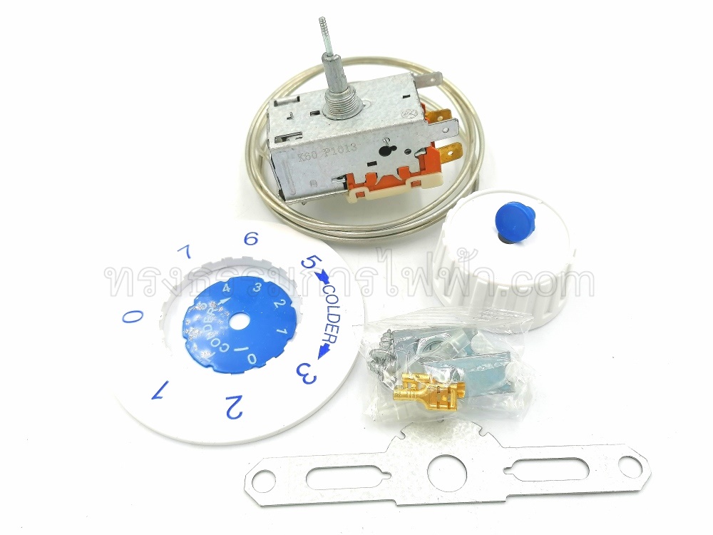 เทอร์โมสตัท ตู้เย็น-ตู้แช่ K60-P1013 #VP4 (มีปุ่มกดละลาย)