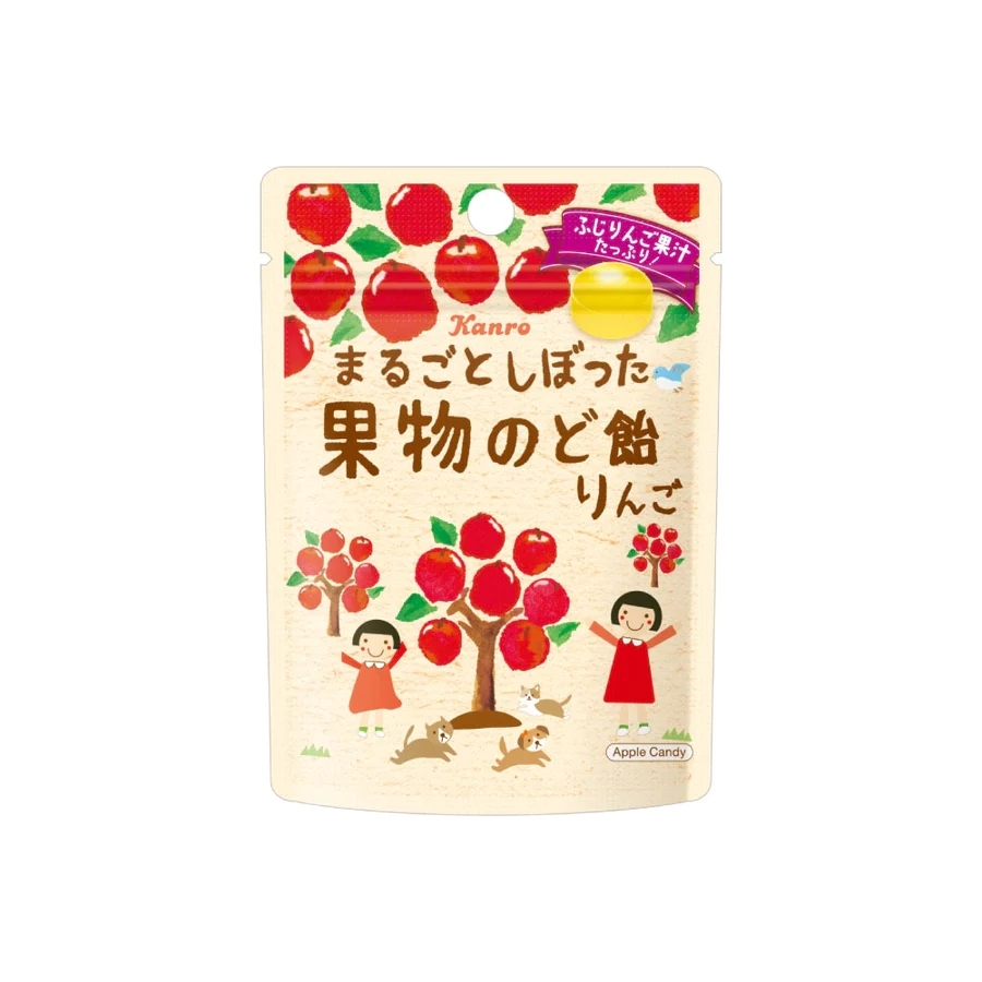 ลูกอม Kanro juice candy 26 g. (แอปเปิ้ล / ส้ม)