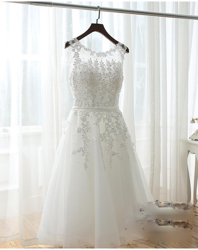 Pro-order เดรสสวย ถ่ายพรีเวดดิ้ง แขนกุด สวยหวานโชว์หลัง (ซิปหลัง)