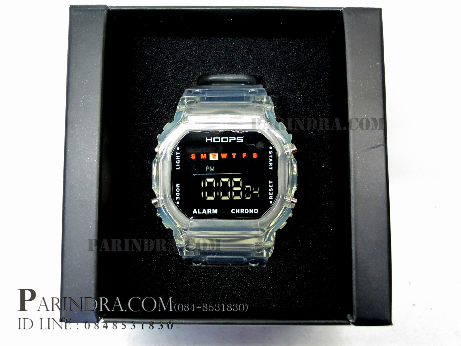 นาฬิกา Hoops ระบบดิจิตอลสีขาวใส ของแท้ขึ้นห้าง 100%