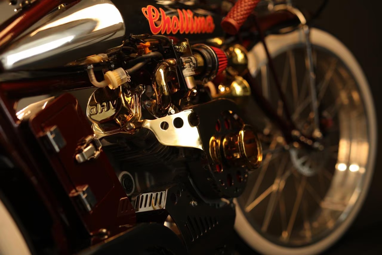 มอเตอร์ไซค์ CHOLLIMA Monster Chopper Bike เครื่องยนต์ 6.5HP Motor 212CC ถังน้ำมัน 15L Gas Tank ปั่นได้ บิดได้