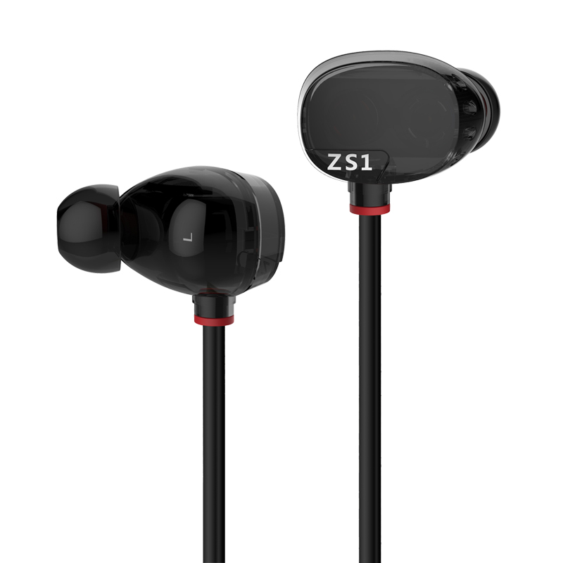 ขาย KZ ZS1 หูฟัง 2 ไดร์เวอร์ระดับ Hi-Fi พร้อมสาย 108 coreแบบ LC-OFC
