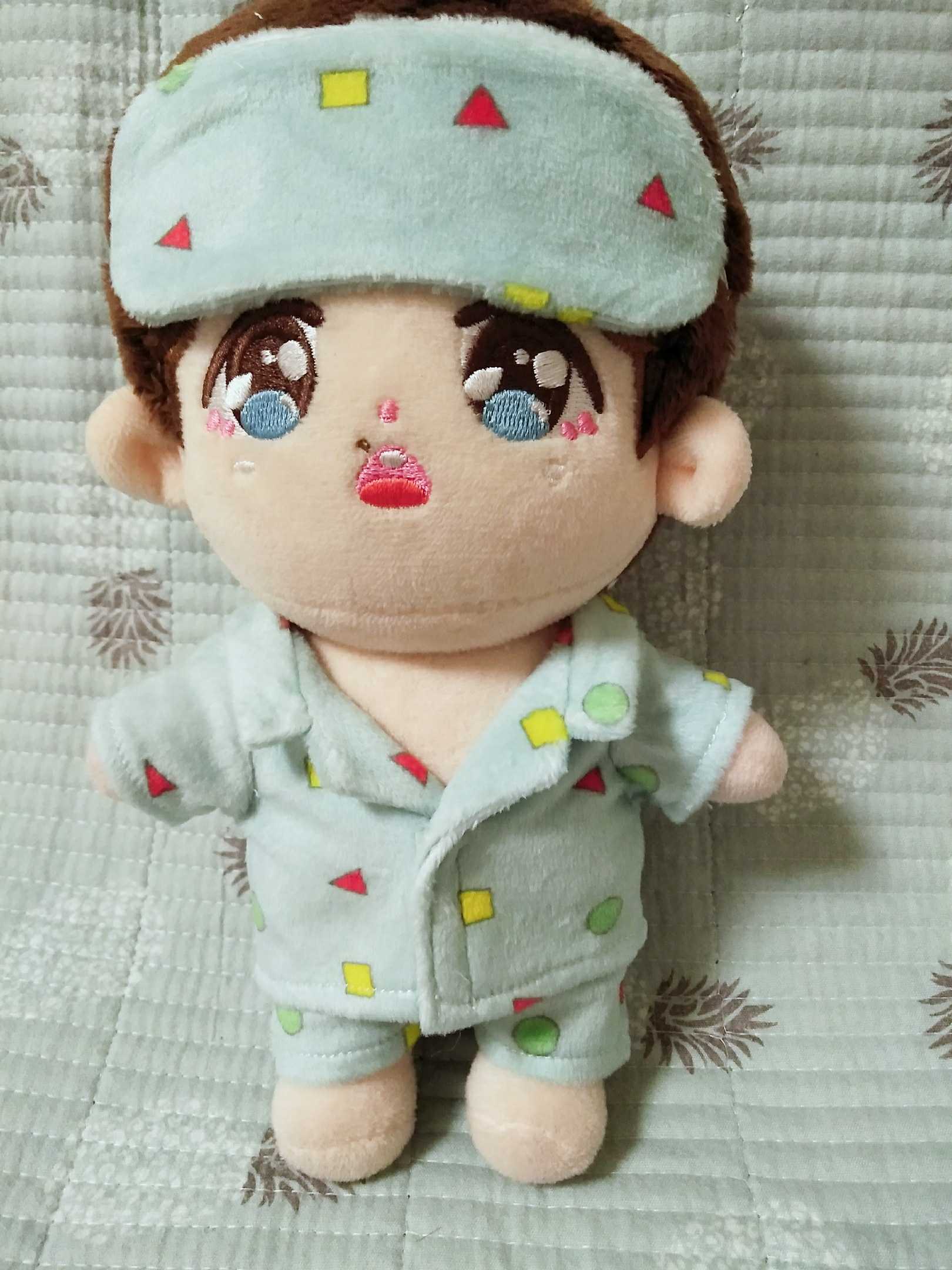 ชุดตุ๊กตา ชุดนอนชินจัง (15,20 cm.) เสื้อ+กางเกง+ผ้าปิดตา