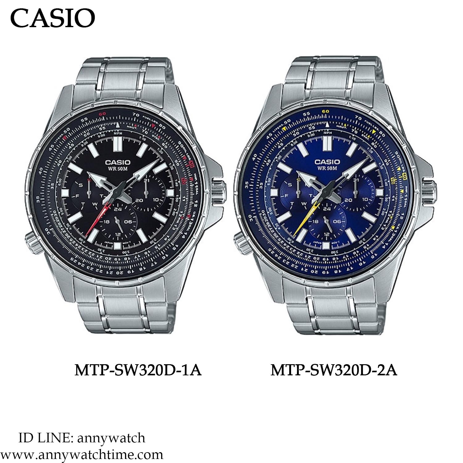 CASIO MTP-SW320D-2A