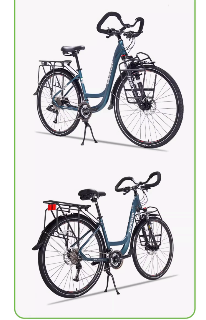 SAFEWAY T510 Touring Bike 2025 | Butterfly Handlebar, Hydraulic Disc Brakes, 700C Aluminum Frame | 27/30-Speed