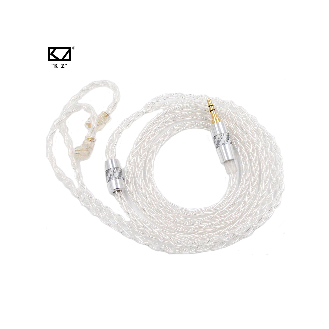 ขาย KZ NEO Silver สายอัพเกรดหูฟัง ทองแดง OFC ชุบเงิน สำหรับหูฟัง KZ ขั้วพินC