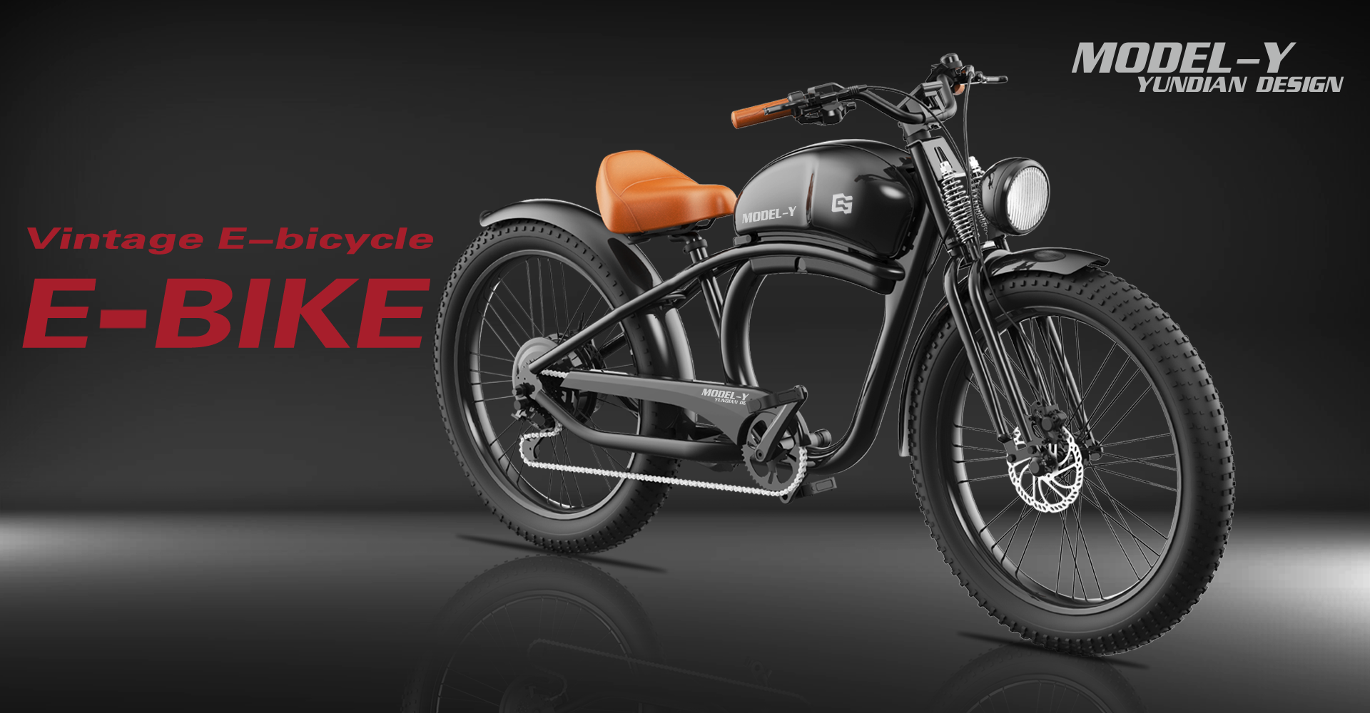 จักรยานไฟฟ้า YUNDIAN Fat Tire Electric Bike 500W / 48V 26Inch Steel Lithium Battery