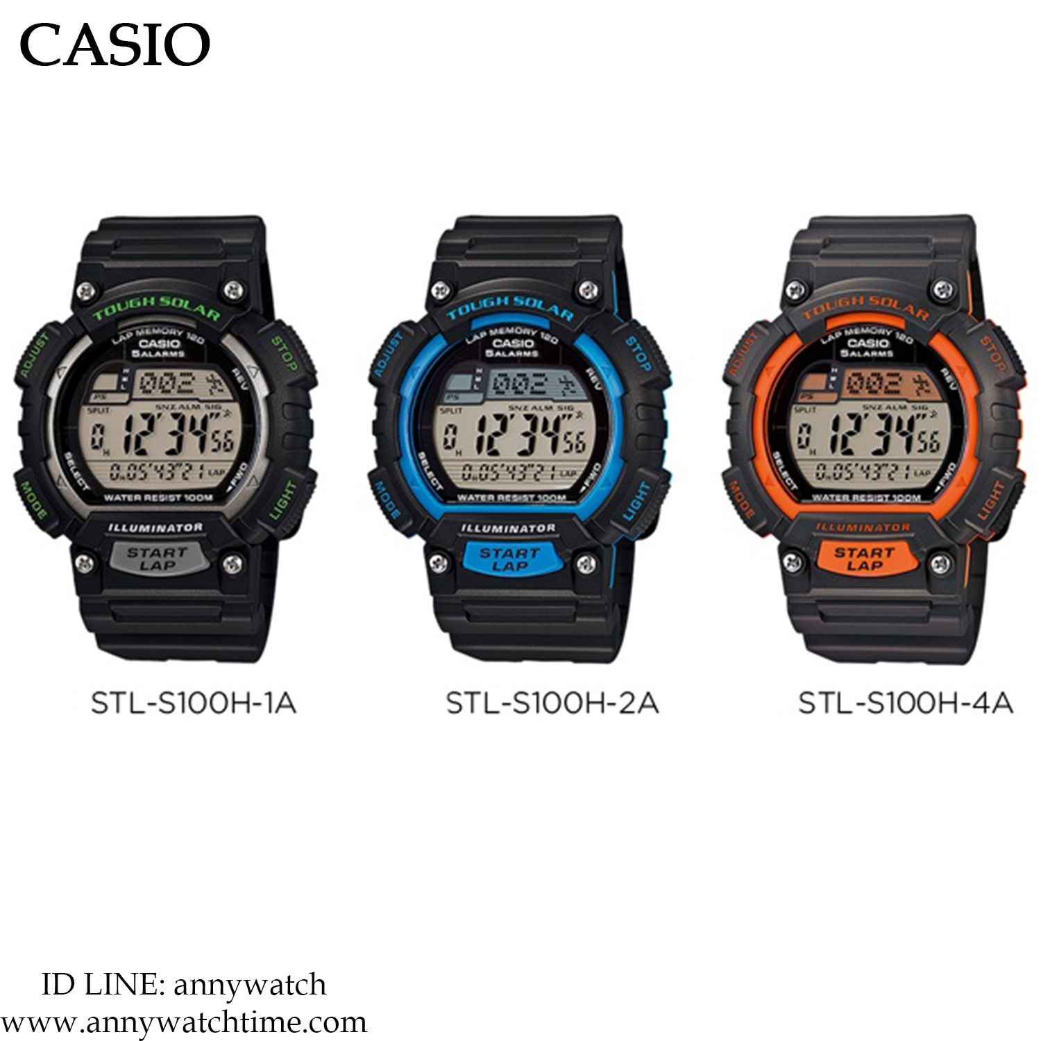 CASIO STL-S100H-2A - จำหน่ายนาฬิกาของแท้ 100% รับซ่อมนาฬิกา 