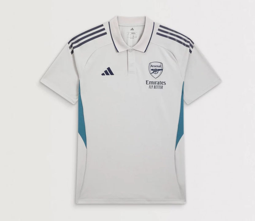 เสื้อโปโลอาร์เซนอลของแท้ 2025-26 Grey Training Polo ของแท้