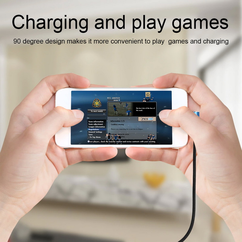 ขาย ERTK TypeC สายชาร์จ สายดาต้า สำหรับมือถือ TypeC รองรับไฟ 2A หัวงอ