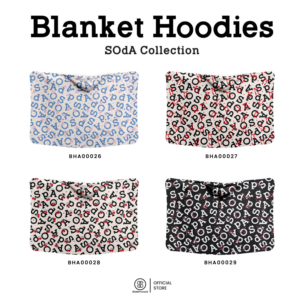 ผ้าห่มฮู้ด Blanket Hoodies SOdA Collection รหัส BHA00022-BHA00029 #SOdAblanketHoodies