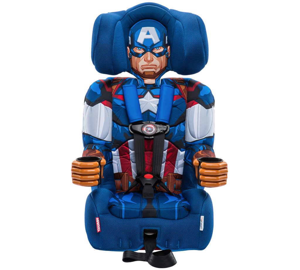 คาร์ซีทสำหรับเด็กโต ลายกัปตันอเมริกา ใช้ได้ตั้งแต่ 2 ขวบถึง 8 ขวบ