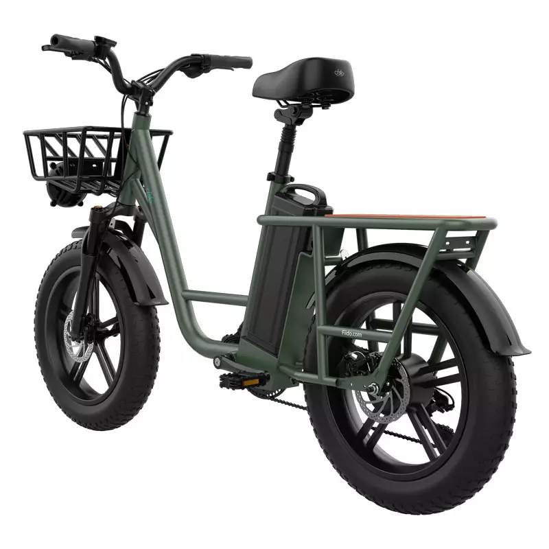 จักรยานไฟฟ้า Fiido T1 CARGO Utility Electric Bike Fat tires เกียร์ 7สปีด แรง 750วัตต์ ล้อ 20นิ้ว
