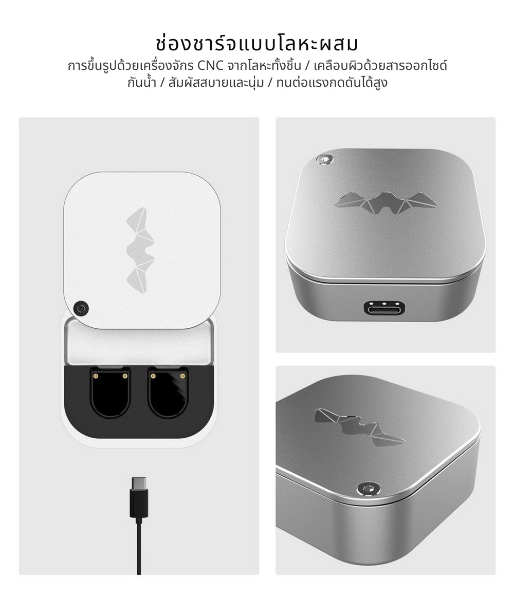 Smabat S2Pro หูฟังไร้สาย TWS รุ่นใหม่ เปลี่ยนไดรเวอร์ได้ ชิป RTL8753 รองรับ บลูทูธ 5.2 ประกันศูนย์ไทย