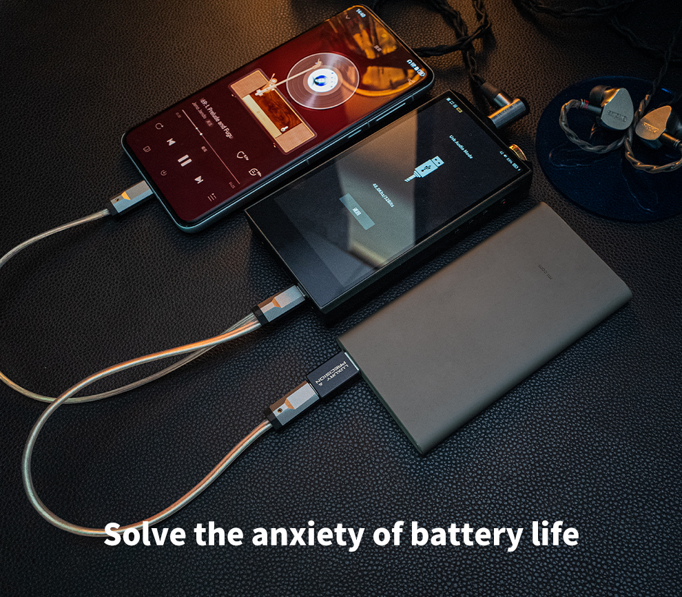 luxury & precision WY1 สาย Y สำหรับ DAP ต่อกับหางหนู โดยใช้แหล่งจ่ายไฟแยก แก้ไขการกินแบต เสียงดีขึ้น