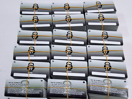 ตัวอย่างการ์ด บัตรสมาชิกใบเล็ก บัตรที่ใส่พวงกุญแจ