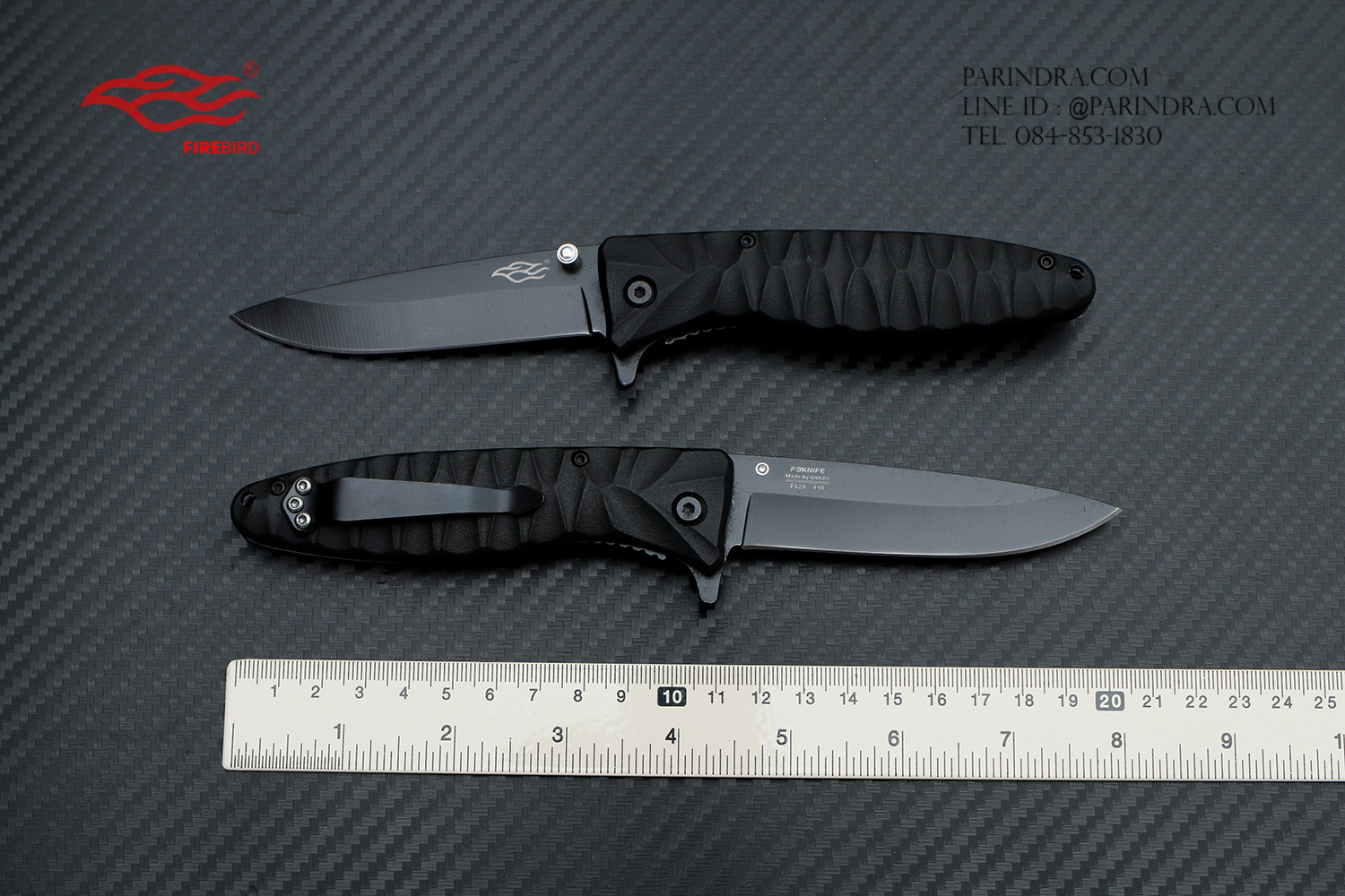 มีดพับ GANZO FIREBIRD F620-B1 ด้ามสีดำ ของแท้ 100%