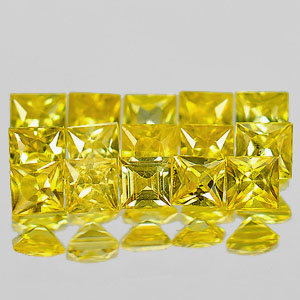 บุษราคัมบางกะจะ 1.60 กะรัต 15 ชิ้น