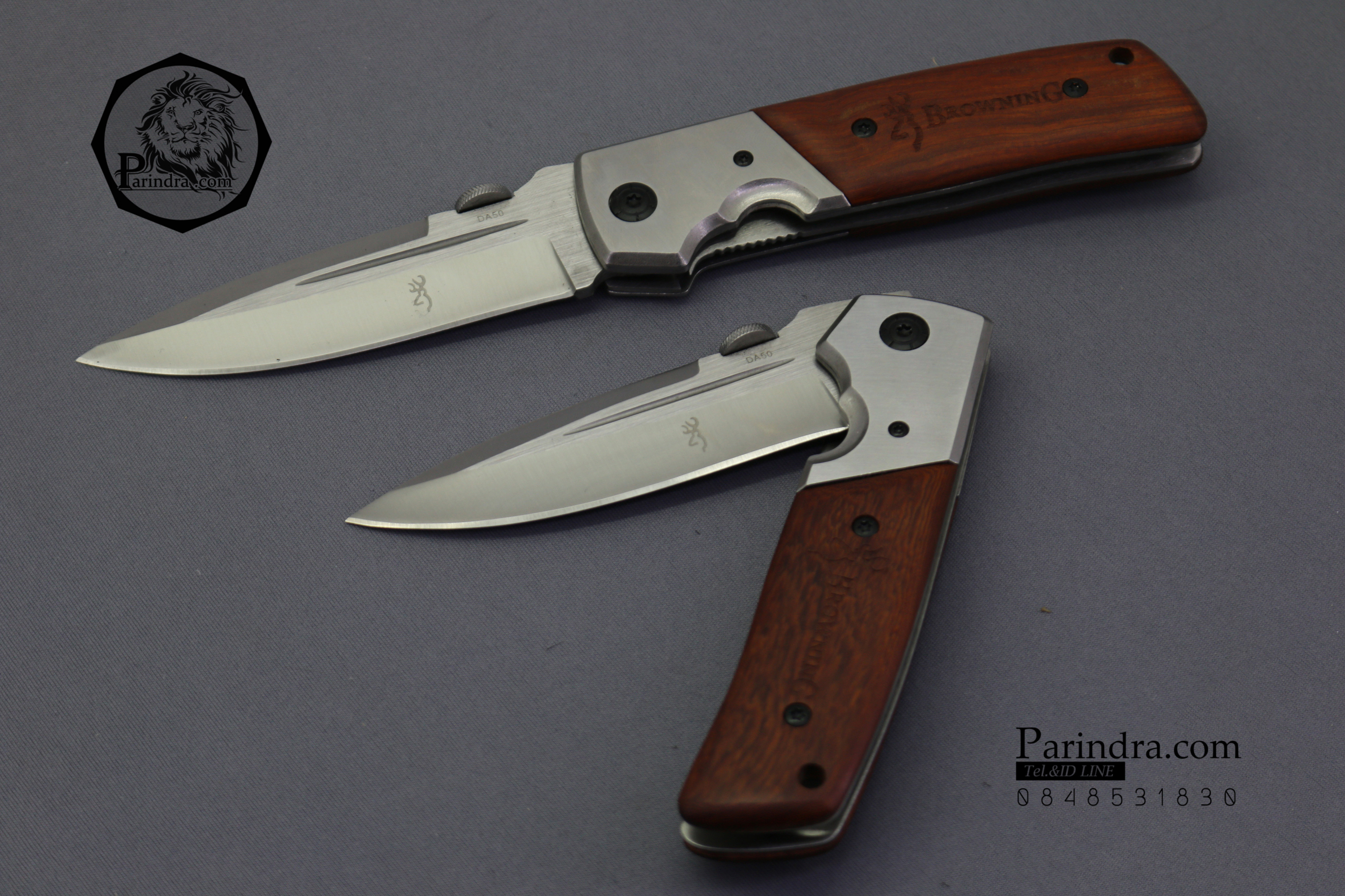มีดพับสำหรับพกพาขนาดกลาง Browning รุ่น Da50 ด้ามไม้ (OEM)