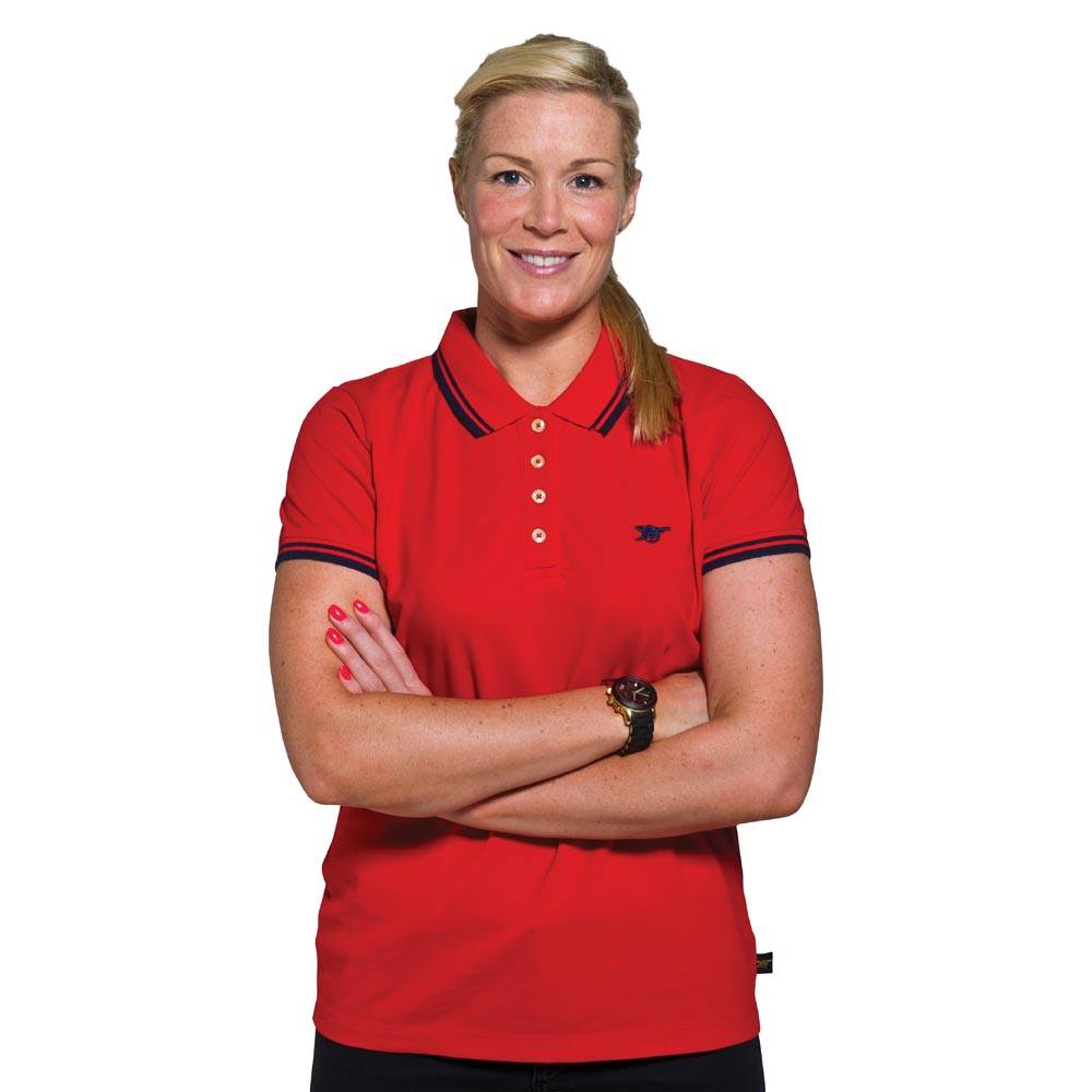 เสื้ออาร์เซนอล เสื้อโปโลผู้หญิง สีแดง ของแท้ 100% Arsenal FC Cannon Polo