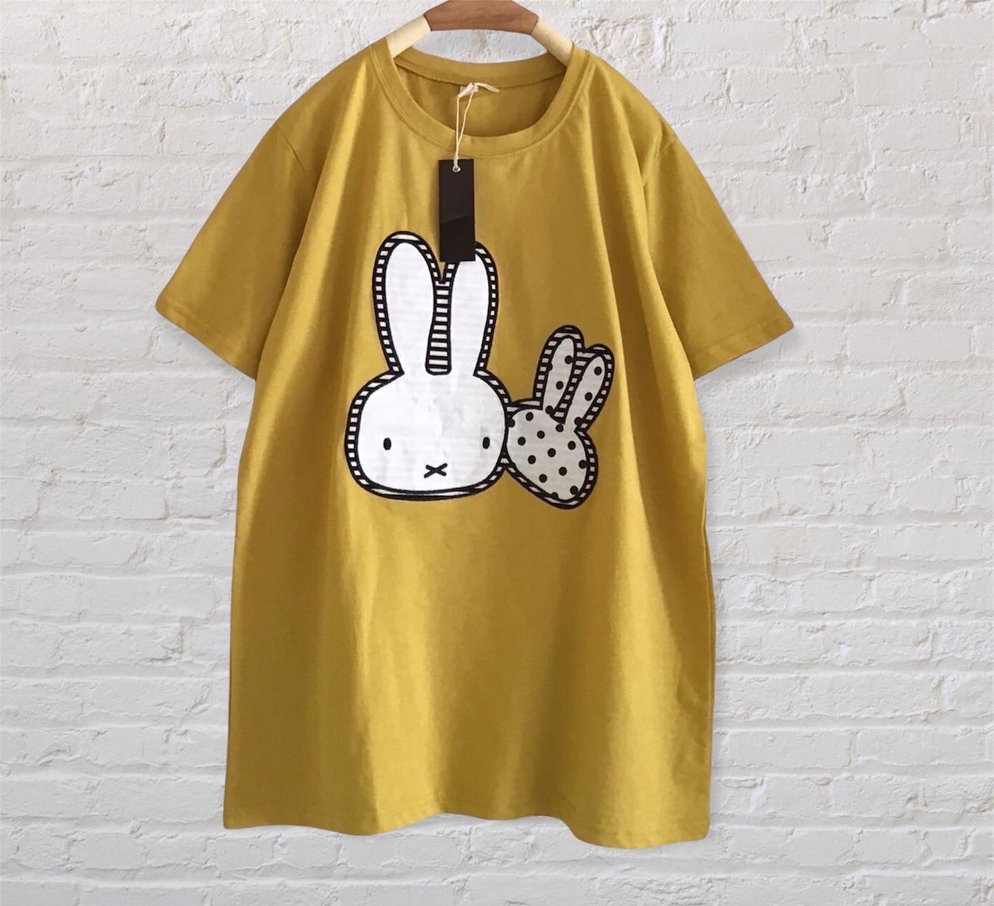 เสื้อยืดลายปักกระต่าย 9am