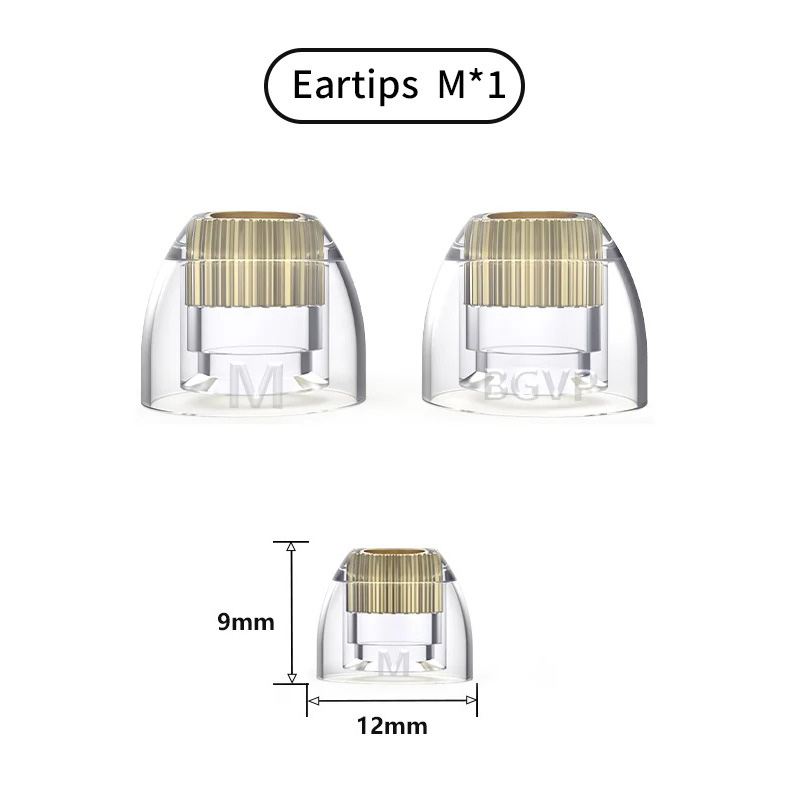 BGVP B11 จุกหูฟังซิลิโคนเหลวพร้อมท่อนำเสียงทองแดงในตัว เพิ่มความชัดเจนของเสียง 1 ชุด 1 คู่