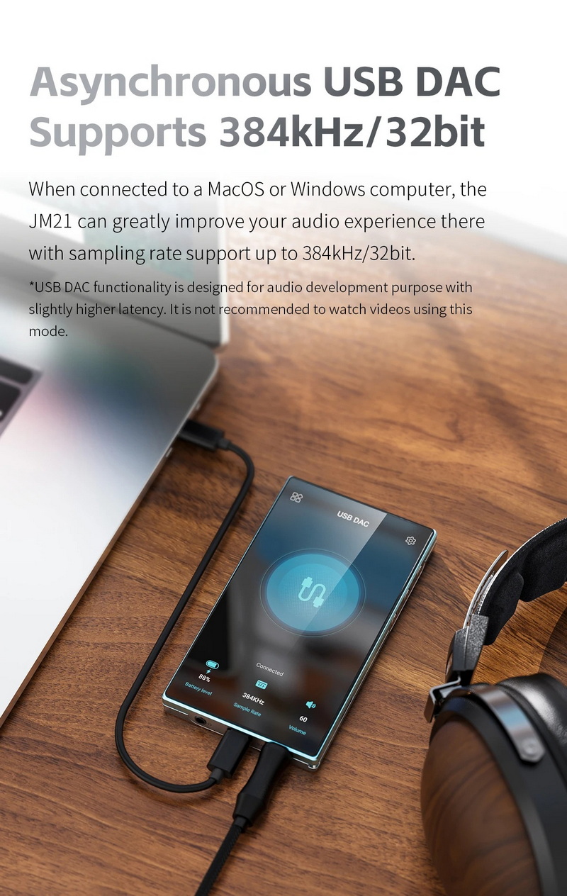 FiiO JM21 DAP พกพา ชิป Dual CS43198 + Dual SGM8262 รองรับ Hi-Res ประกันศูนย์ไทย