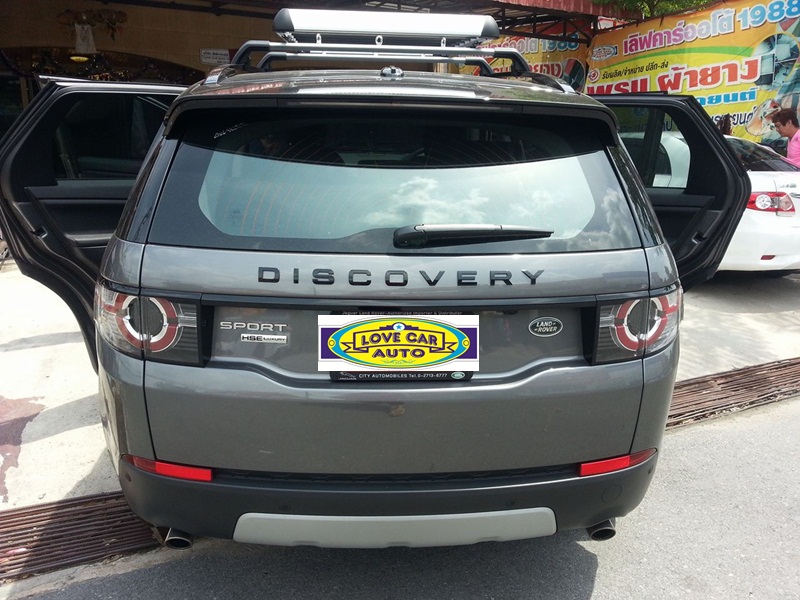 โรงงานพรมรถยนต์ Land Rover Discovery 2016 ไวนิลสีเทาขอบเทา