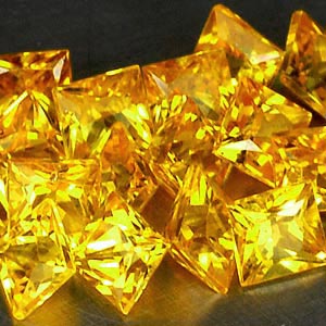 บุษราคัม( Yellow Sapphire) 1.50 กะรัต 20 ชิ้น