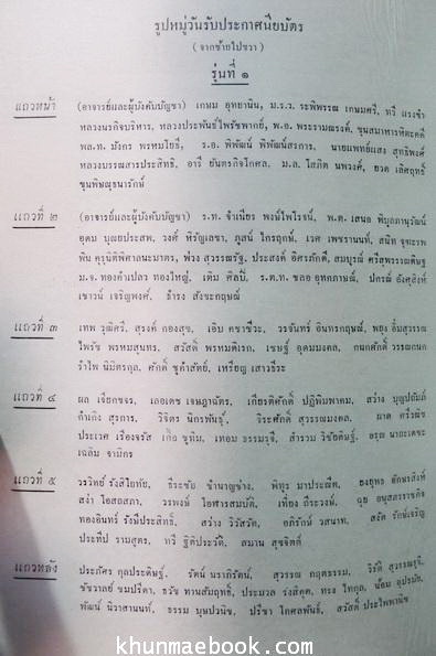 ป.ตรี อนุสรณ์ ๒๕๐๑:หนังสือที่ระลึกโรงเรียนข้าราชการฝ่ายปกครอง ตั้งแต่รุ่นแรก-รุ่นที่ 4