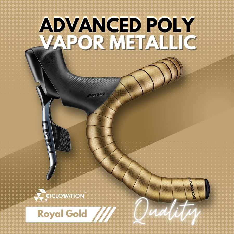 ผ้าพันแฮนด์ CICLOVATION ADVANCED Poly Touch - Vapor Metallic BAR TAPE