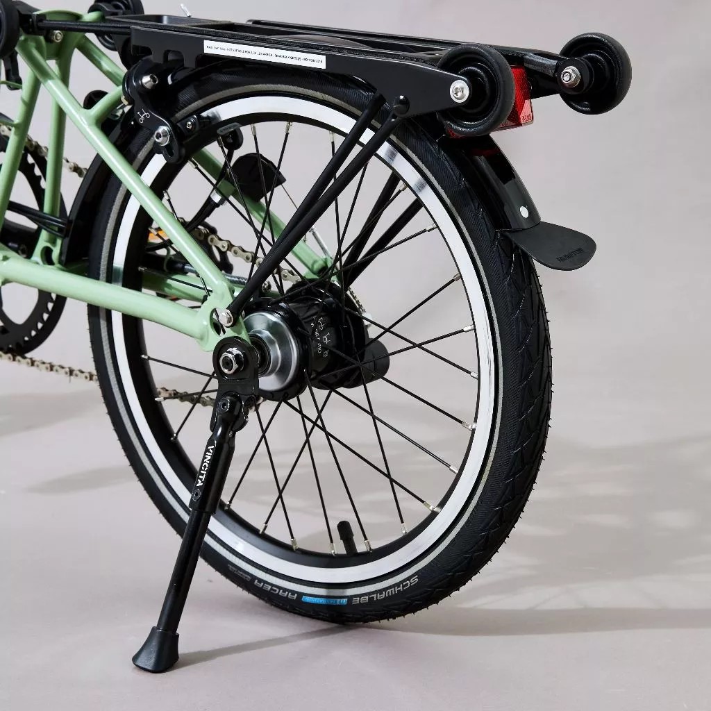 VINCITA C056B ขาตั้งจักรยาน Brompton | ไม่ต้องถอดกระเป๋าหลัง | อลูมิเนียม CNC | น้ำหนักเบา 120 กรัม | เข้ากับ A Line / C Line