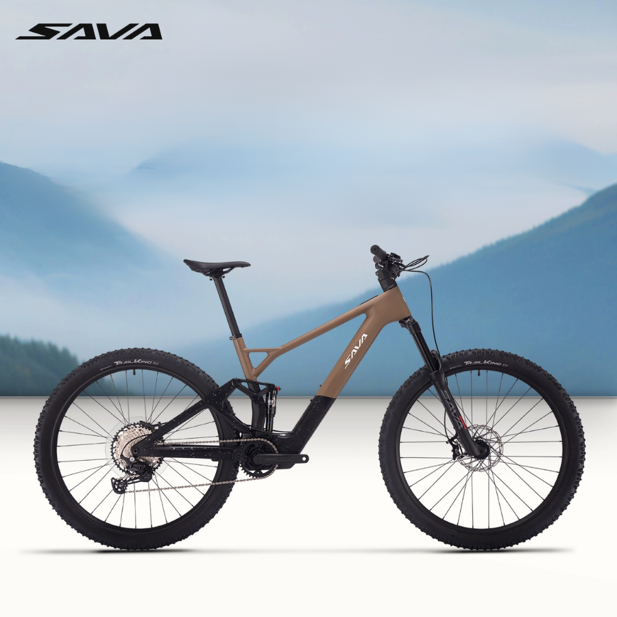 จักรยานไฟฟ้า SAVA Titan+612 – จักรยานเสือภูเขาไฟฟ้าเฟรมคาร์บอน 29 นิ้ว พร้อมมอเตอร์ 350W และเกียร์ Shimano Deore | จักรยานไฟฟ้าแรงบิดสูงสำหรับออฟโรด