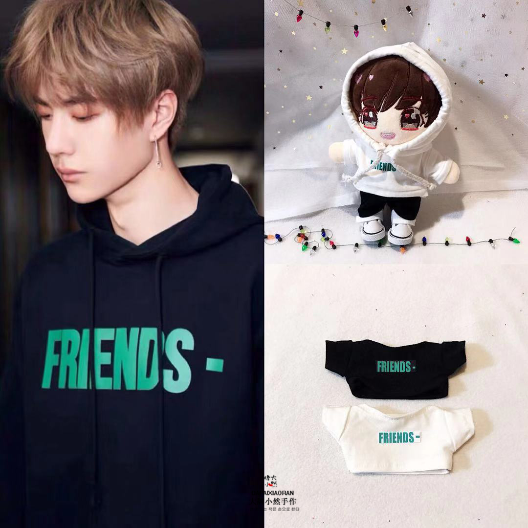 ชุดตุ๊กตา หวังอี้ป๋อ ชุดเสื้อยืด-เสื้อฮู้ด friends
