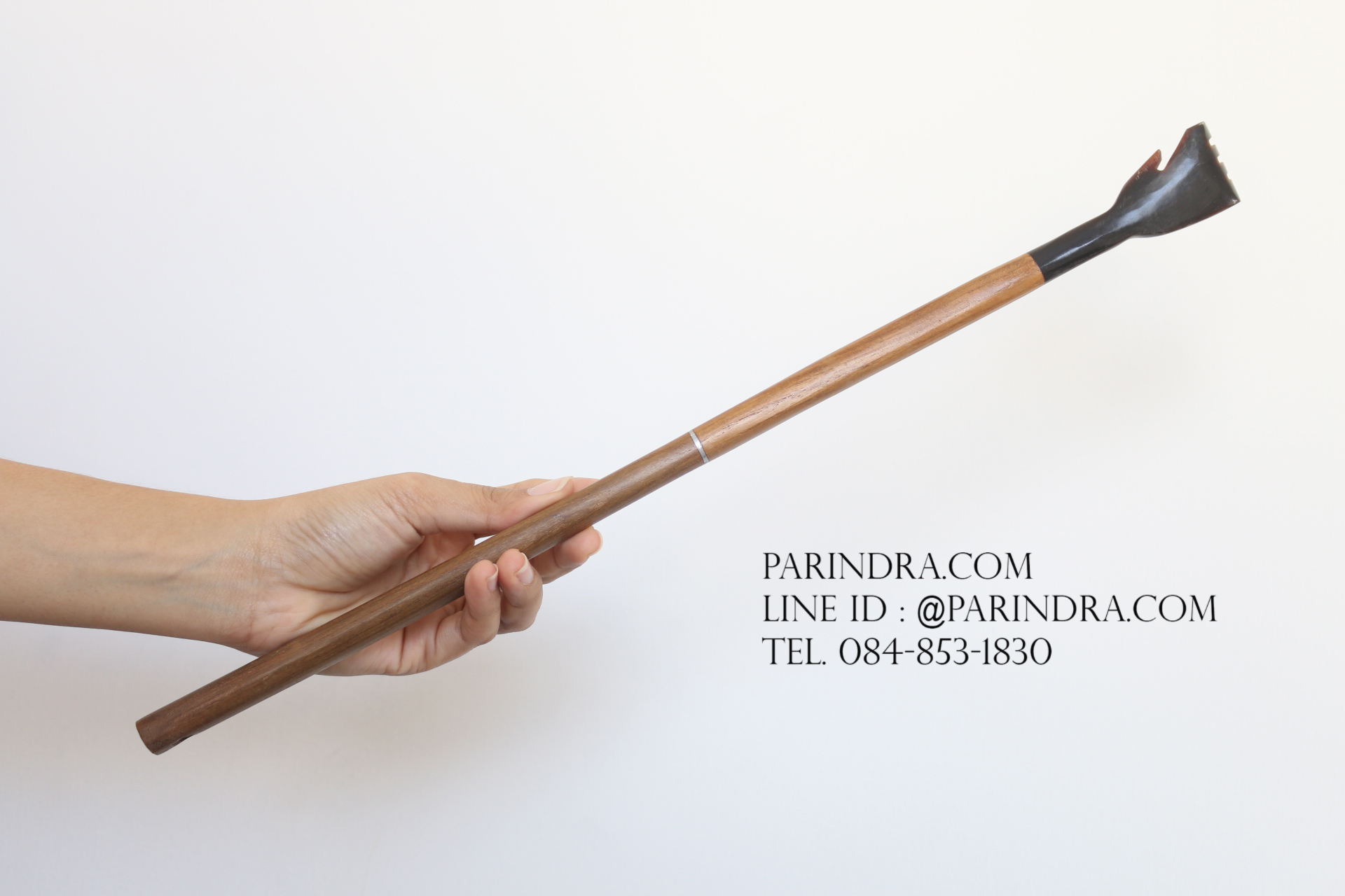 ไม้เกาหลังด้ามไม้ มือเกาทำจากเขาสัตว์ 003