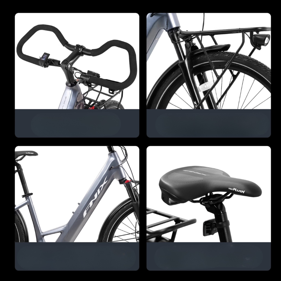 จักรยานไฟฟ้า FNIX FINIS 27.5 นิ้ว | มอเตอร์ 350W + เกียร์ Shimano 8 สปีด | แบต 36V/12Ah | แรงบิดสูง ช่วยปั่น 5 ระดับ