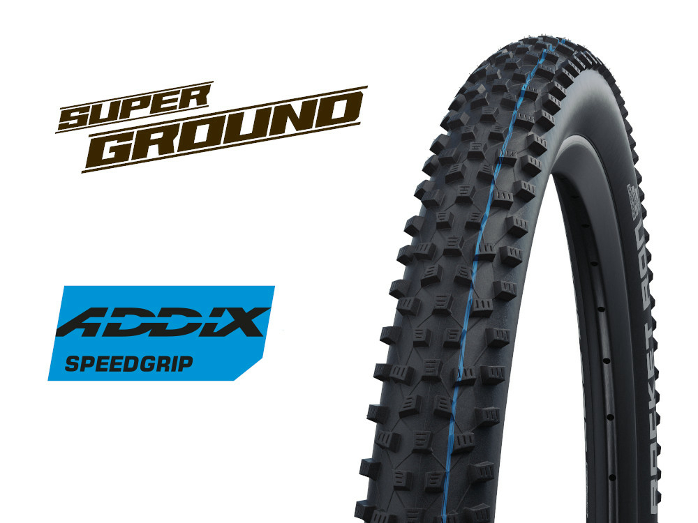 SCHWALBE ยางนอก MTB, ROCKET RON (2021), SUPER GROUND, 29X2.25, สีดำ