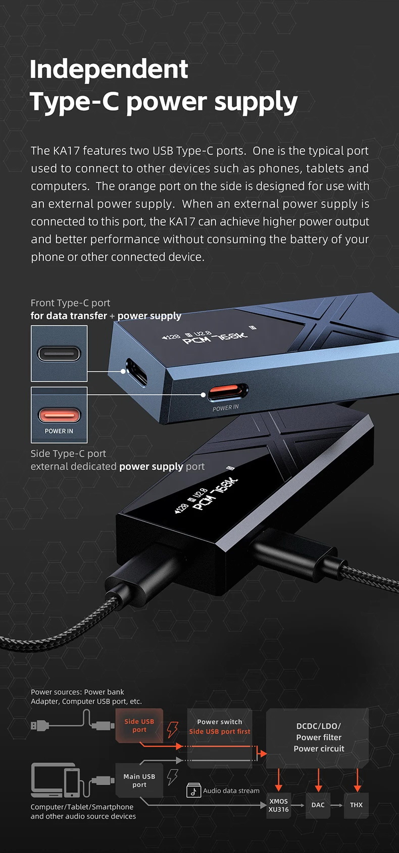FiiO KA17 DAC/AMP พกพาชิป DAC คู่ ES9069Q จอ Dot Matrix รองรับ MQA Hi-Res ประกันศูนย์ไทย