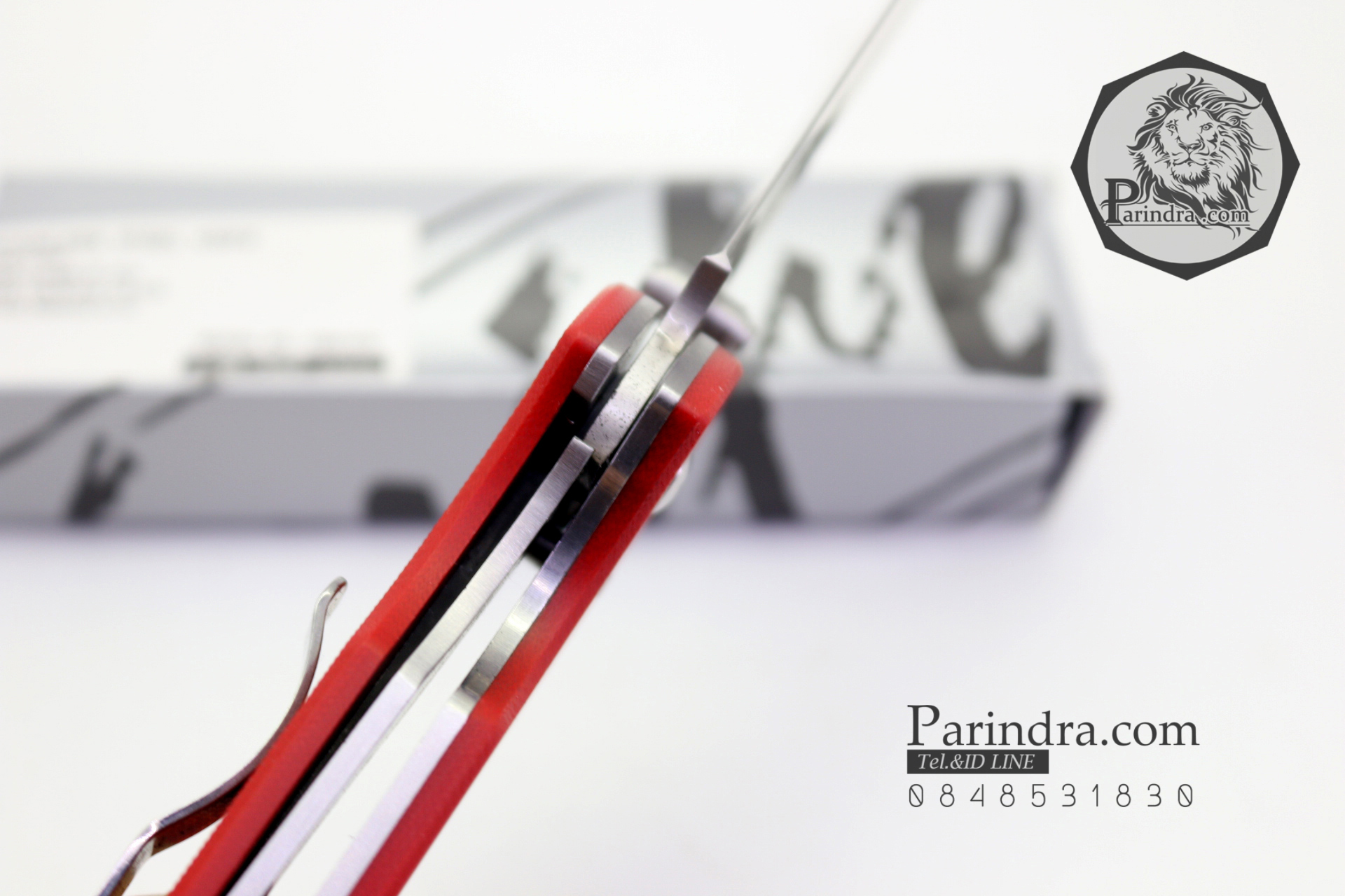 มีดพับ Land Knife GB9-910 ด้ามสีแดงเลือดนก (ของแท้) สวยงาม แกร่ง ทนทาน