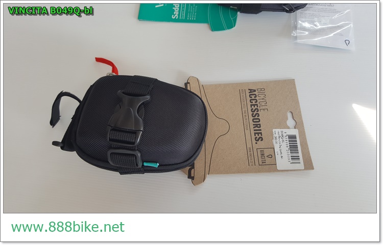 กระเป๋าใต้อาน VINCITA Saddle bag, B049 EVA ใหญ่มีสีดำ