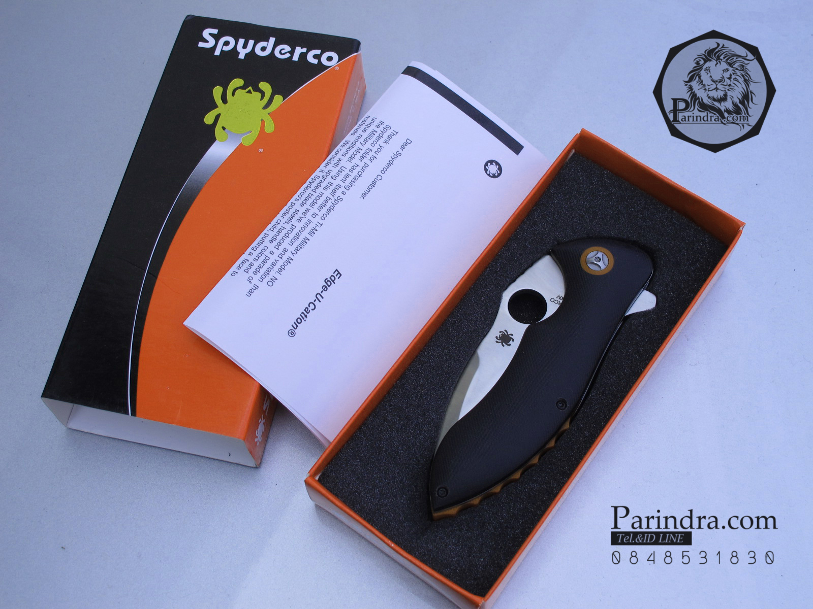 มีดพับ Spyderco Rubicon Pin ทนถึกสุดใจ คมกริบ ขนาด 8 นิ้ว (OEM) A+
