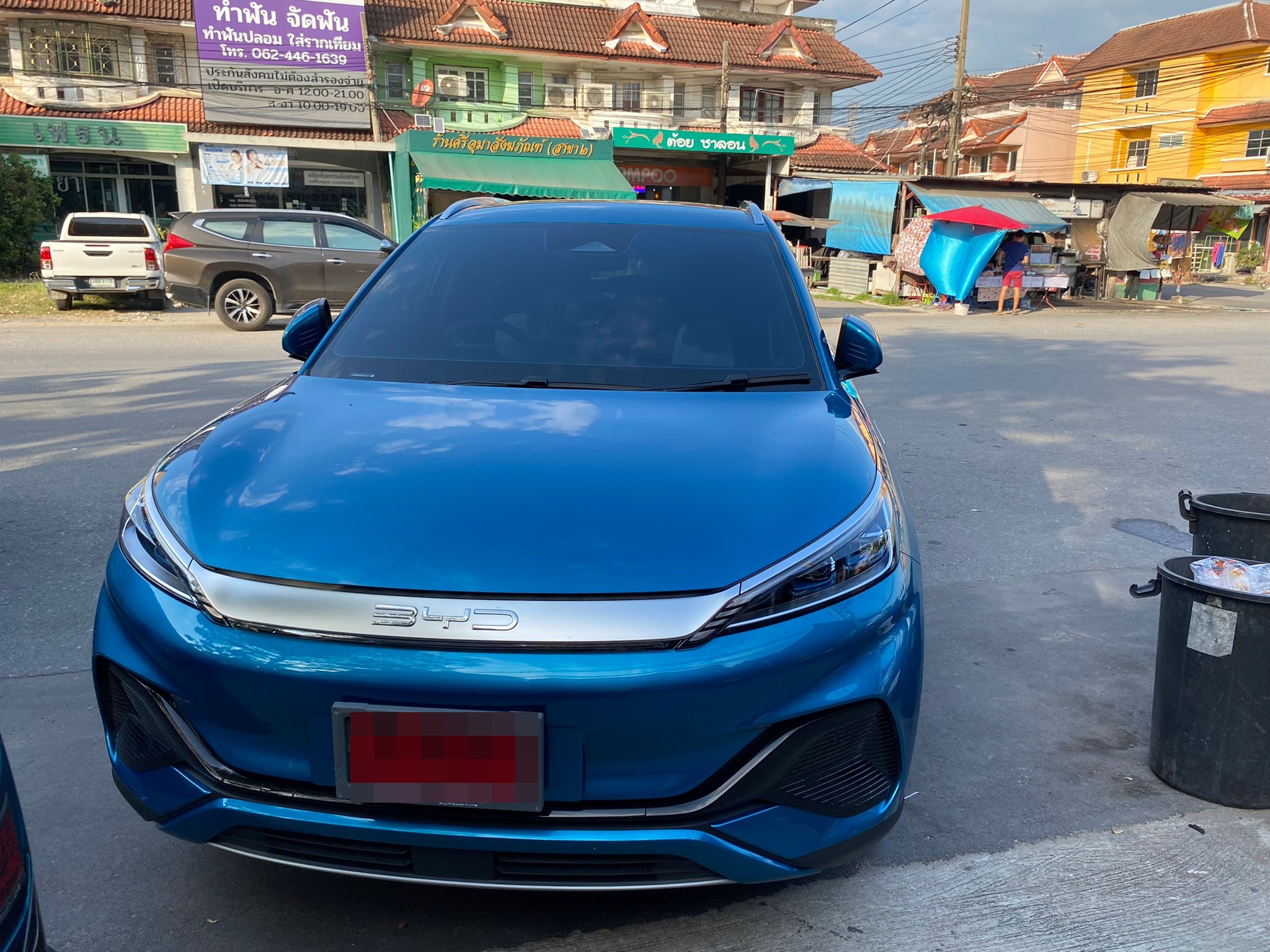 ขายพรมในรถ BYD Atto3 ปูพรมหกดี สีดำด้ายดำ ในห้องโดยสาร
