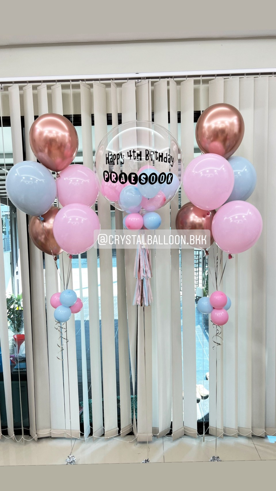 ลูกโป่ง วันเกิดเด็ก Bubble USA 24" Theme พาสเทล พร้อม ช่อลูกโป่ง ช่อ 5 ลูก 2 ช่อ พร้อมตกเเต่ง สามารถเปลี่ยนสีลูกโป่ง/เปลี่ยนข้อความได้