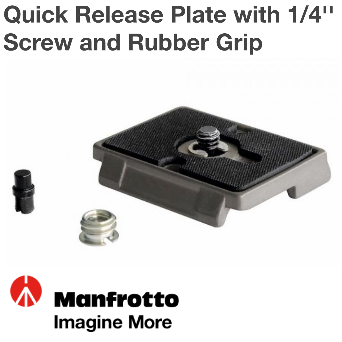 เพลท Quick Release Plate with 1/4'' Screw and Rubber Grip Manfrotto 200PL ประกันศูนย์