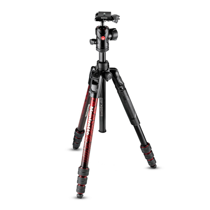 ขาตั้งกล้อง Befree Advanced Aluminum Travel Tripod twist red สีแดง ball head MF-MKBF-TARDB Manfrotto ประกันศูนย์ 10 ปี