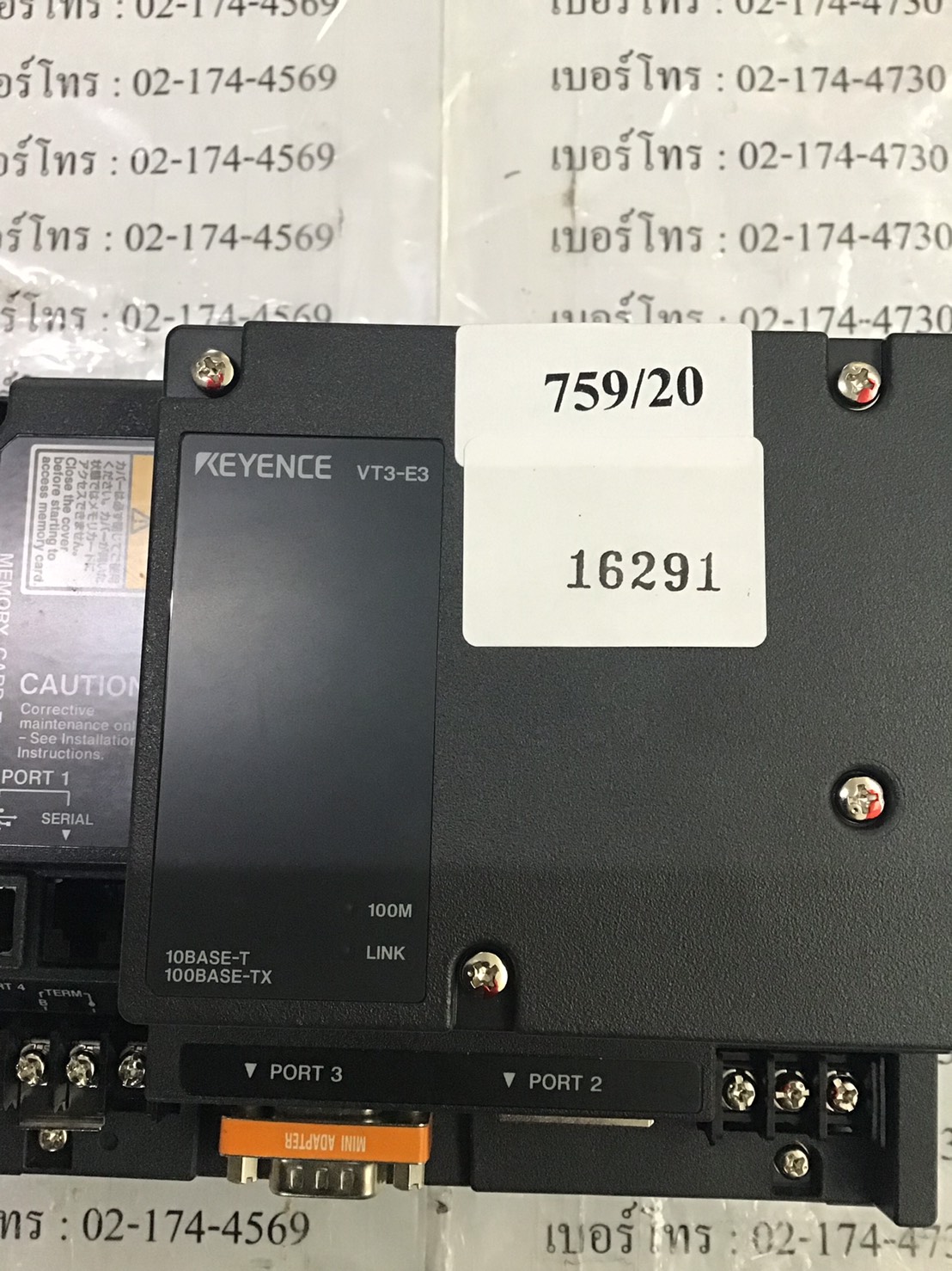 HMI “ KEYENCE ” รุ่น VT3-E3