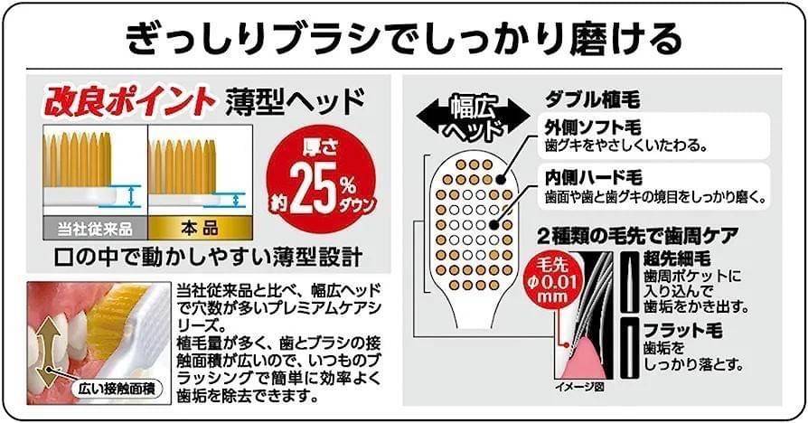 Ebisu Premium Care Toothbrush 82 แปรงสีฟัน ญี่ปุ่น