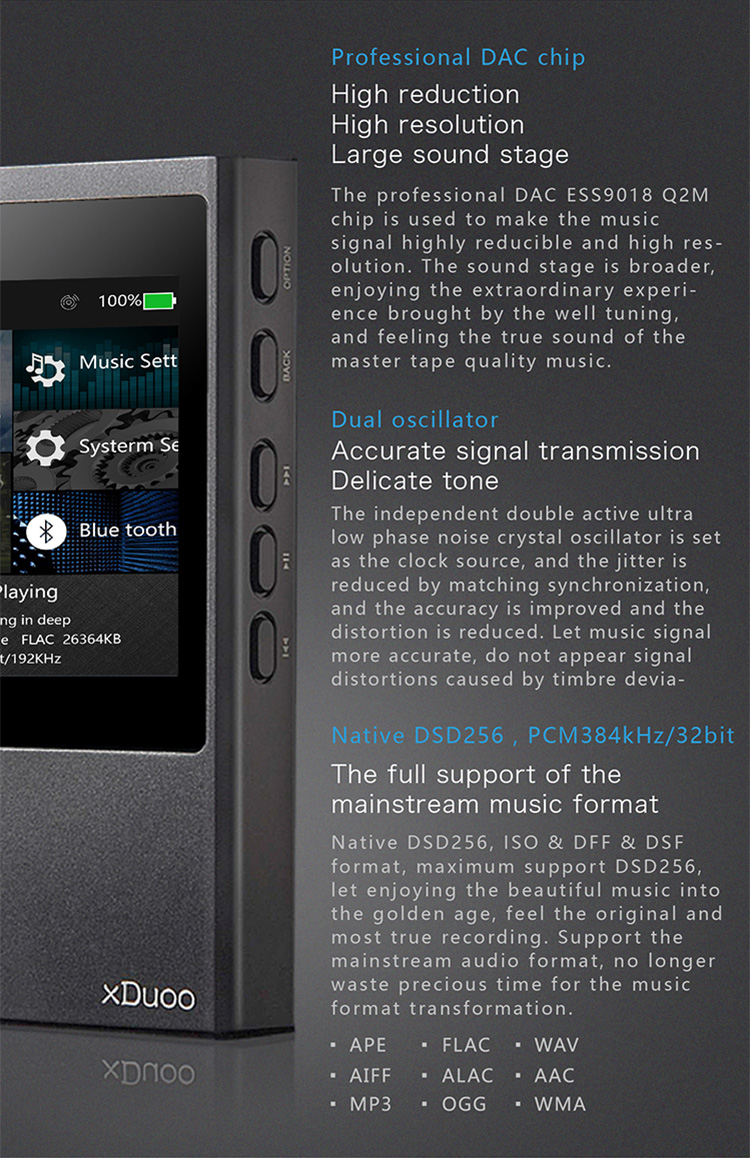 ขาย xDuoo X20 เครื่องเล่นพกพารองรับ Balanced lossless DSD USB DAC