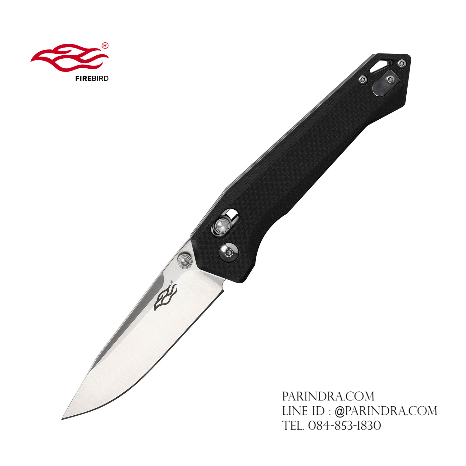 มีดพับ Ganzo Firebird รุ่น FB7651-BK ด้ามสีดำสนิท ของแท้ 100%