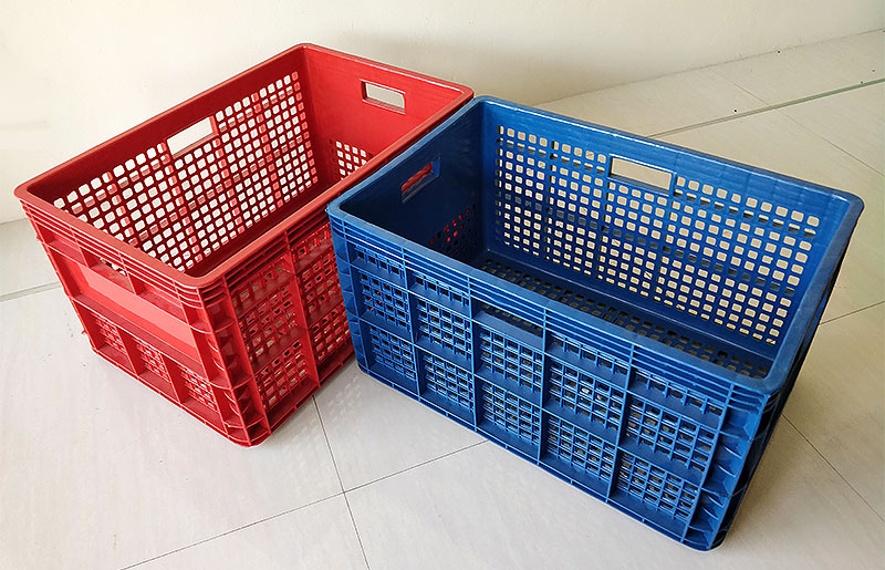 NO.426 ลังพลาสติกโปร่ง EXT. 37.0 x 55.5 x 30.5. HDPE (@60ใบ140/ใบ)